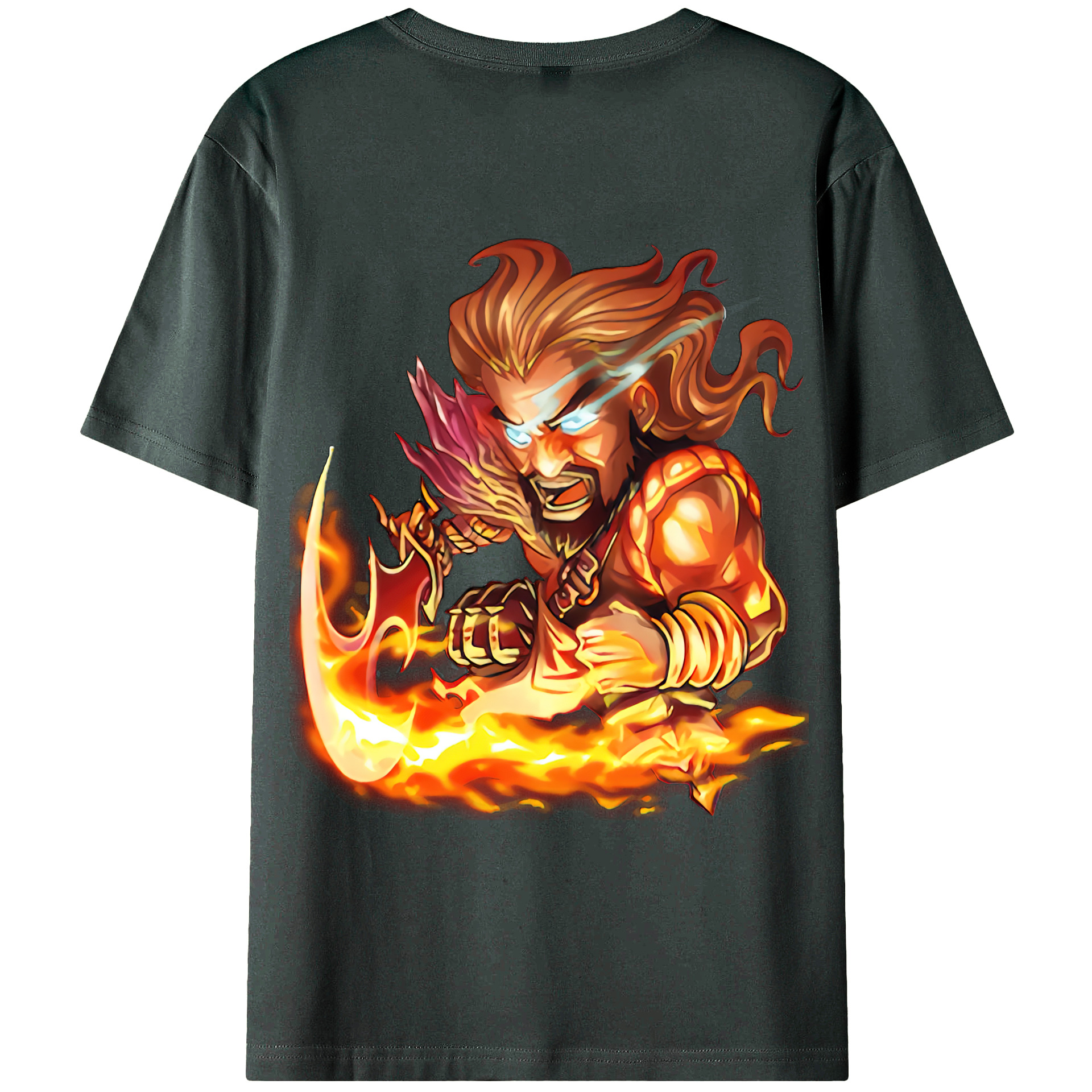 （画像用） リーグ・オブ・レジェンド League of Legends LOL 綿100％ メンズ半袖Tシャツ（バックプリント） 通気性